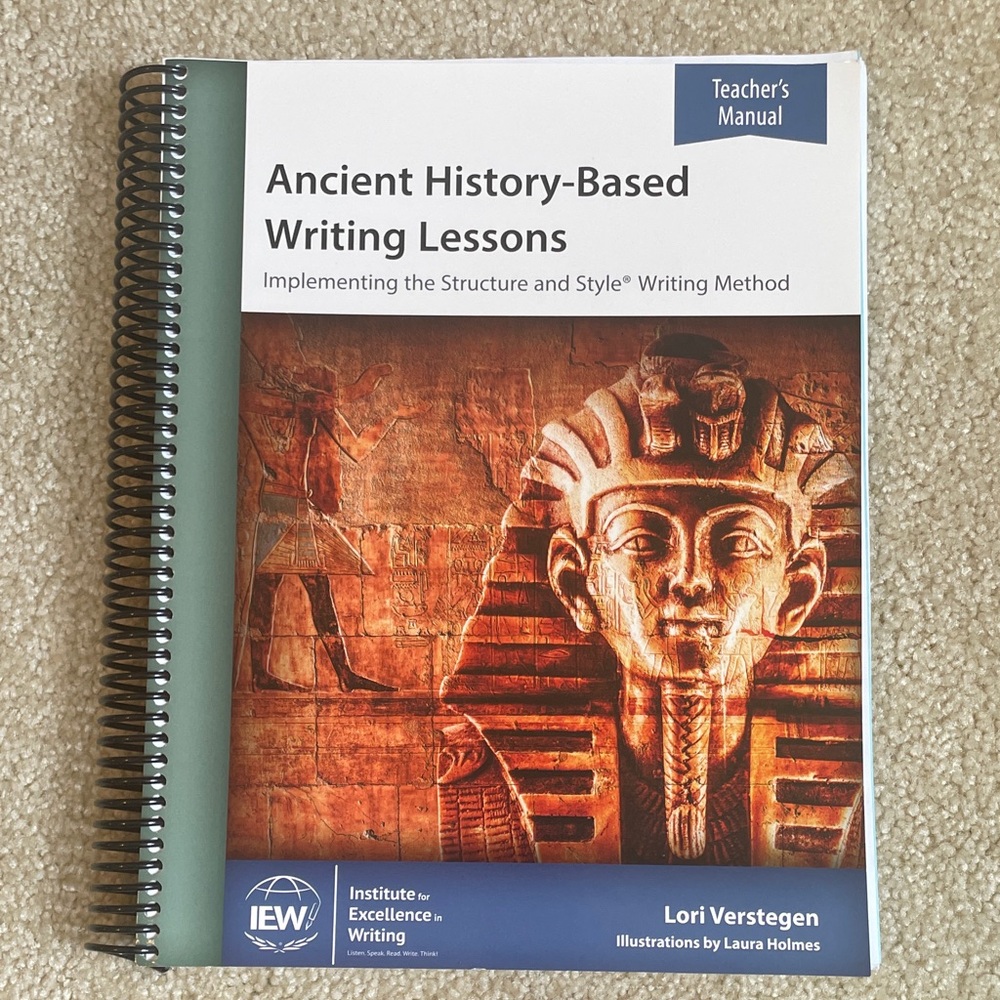 Ancient History-Based Writing Lessons Teacher's Manual - White/Cream Cover